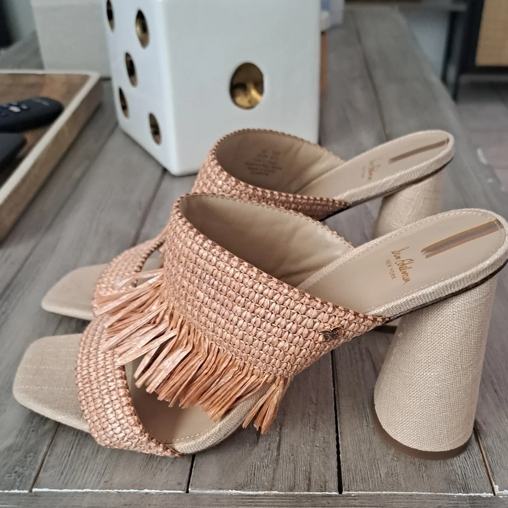 NWT SAM EDELMAN KAMRYN FRINGE HEEL $140